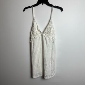 Elegant White Lace Slip Dress
